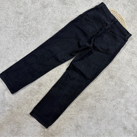 Abercrombie & Fitch Women’s The 90s Straight Ultra High Rise Jean in Black 29/8R - Picture 6 of 14